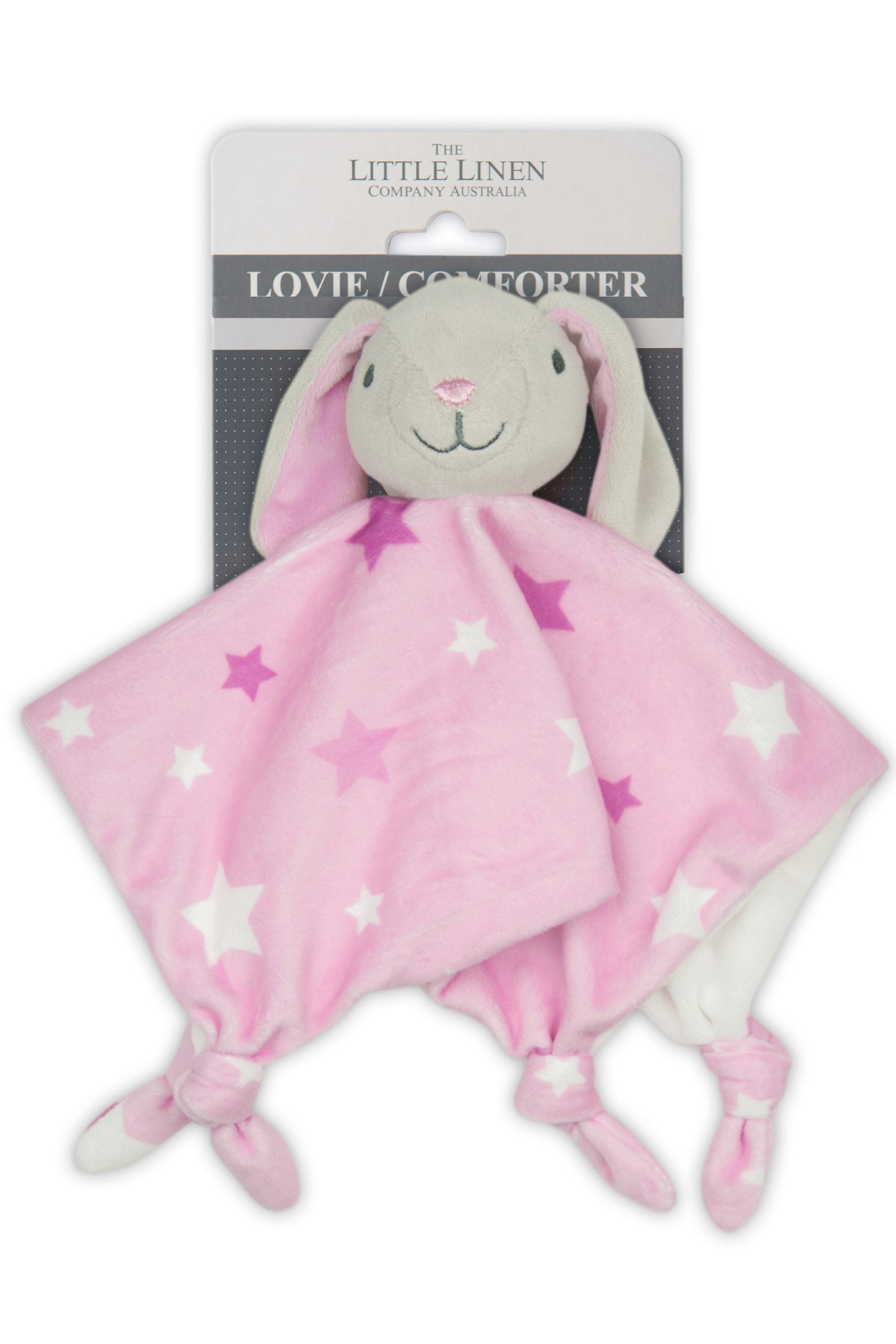 Bunny Pink - Little Linen Comforter Moonlight Baby Sleep