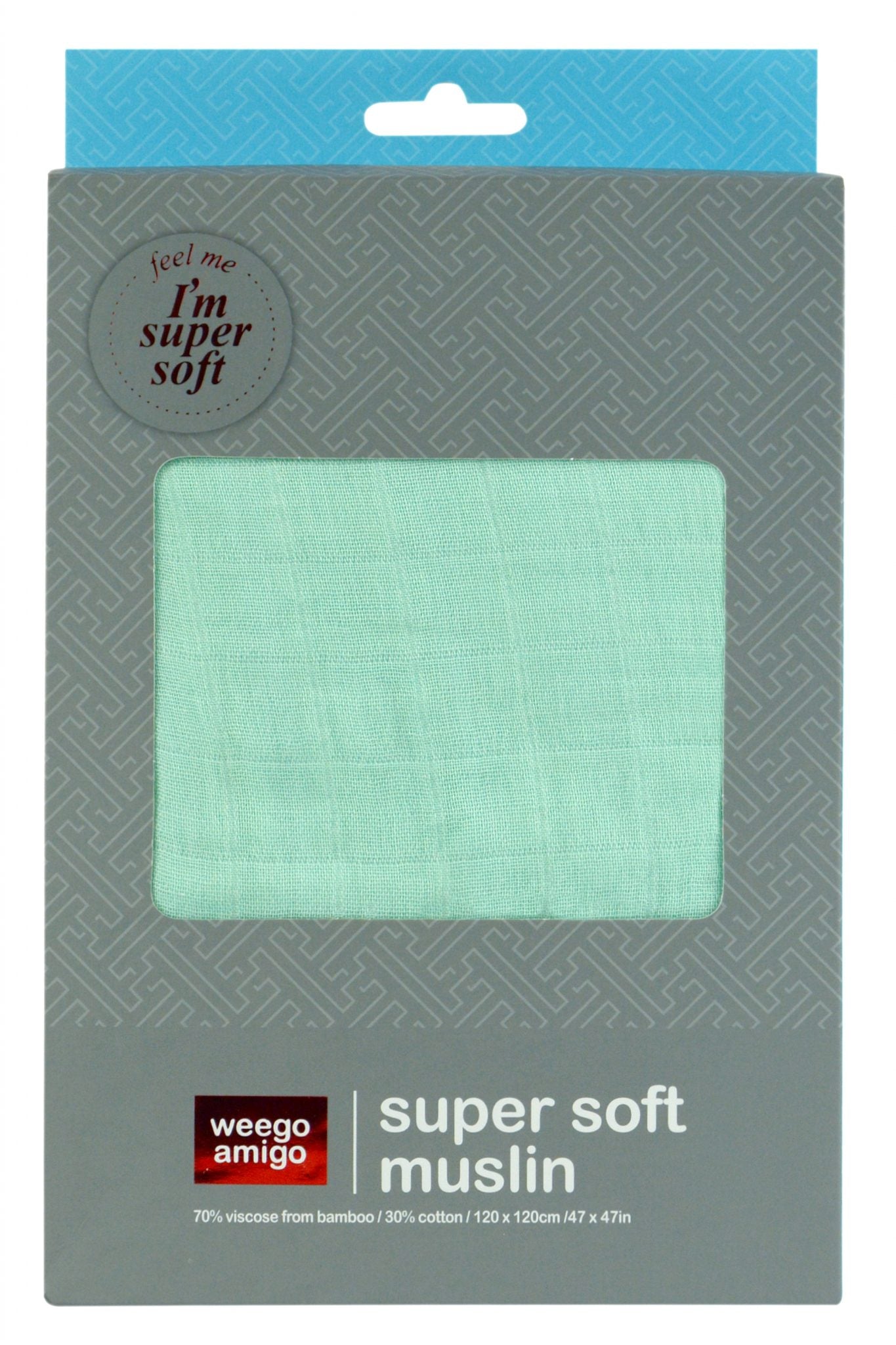 Weegoamigo Bamboo Muslin. Super soft cotton . Swaddling swaddle. soft mint. Moonlight Baby Sleep. Melbourne.