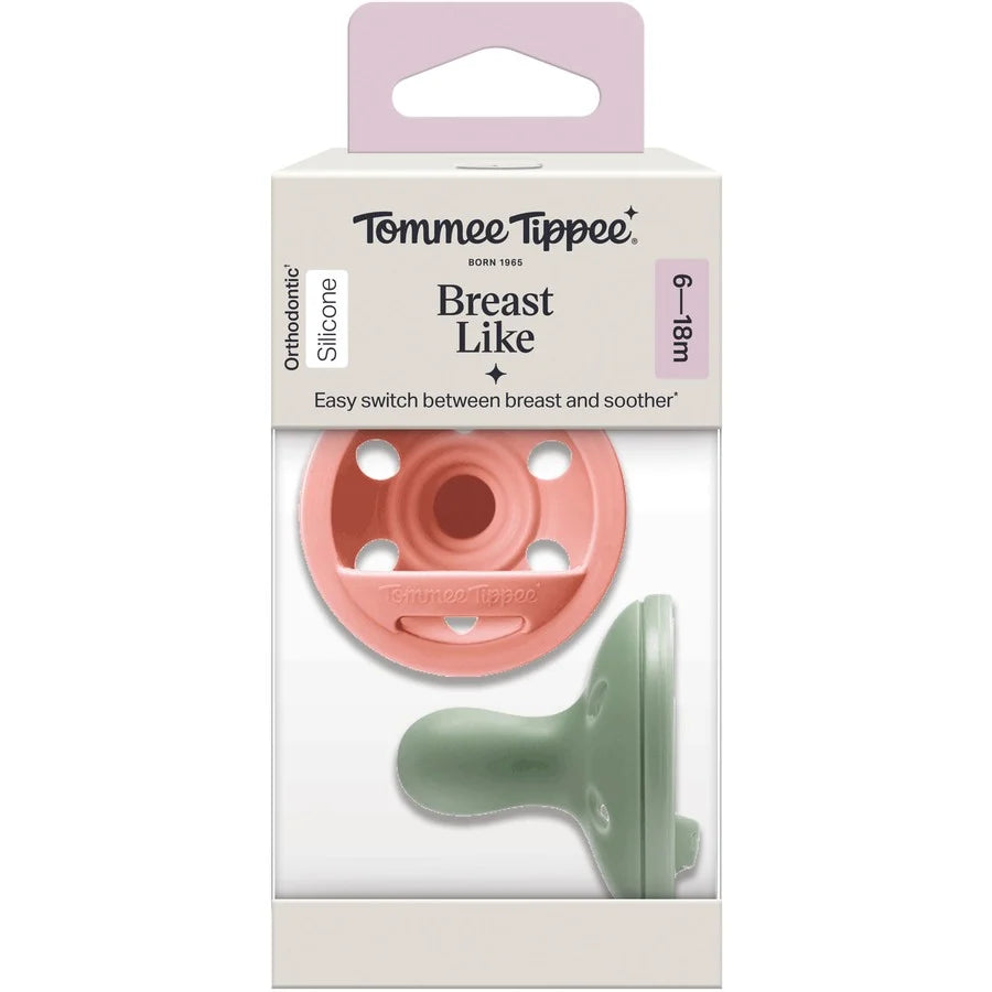 Tommee Tippee Breast Like Soother 2 Pack 6-18m