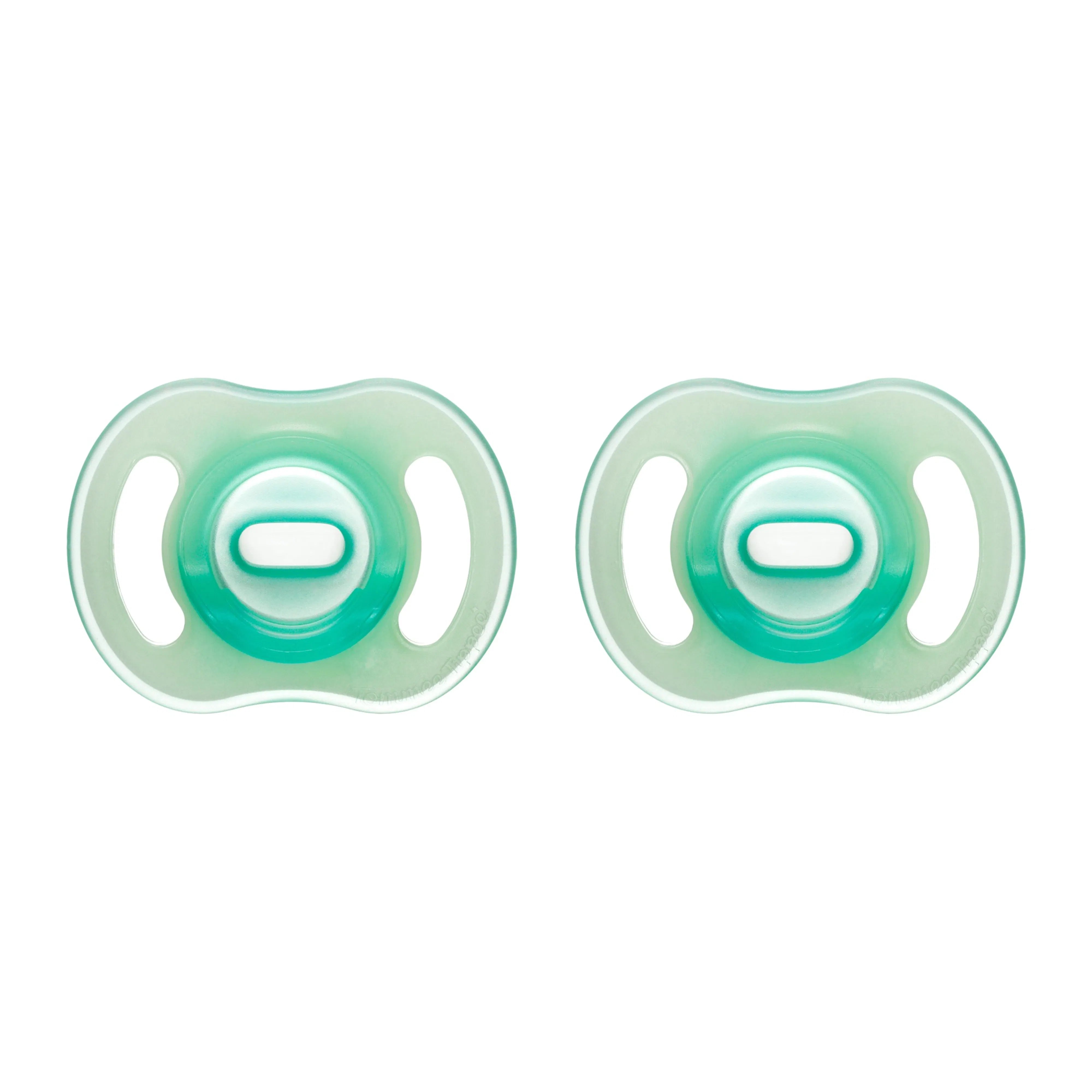 Tommee Tippee Ultra-Light Stayput Night Glow Soother 0-6M 2Pack