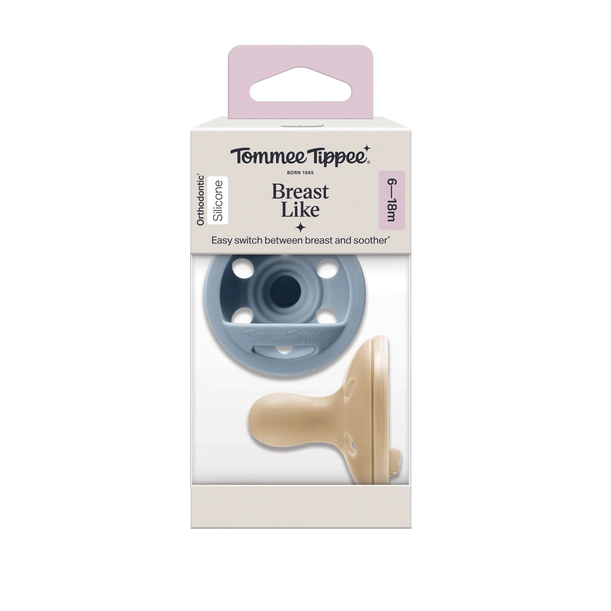 Tommee Tippee Breast Like Soother 2 Pack 6-18m