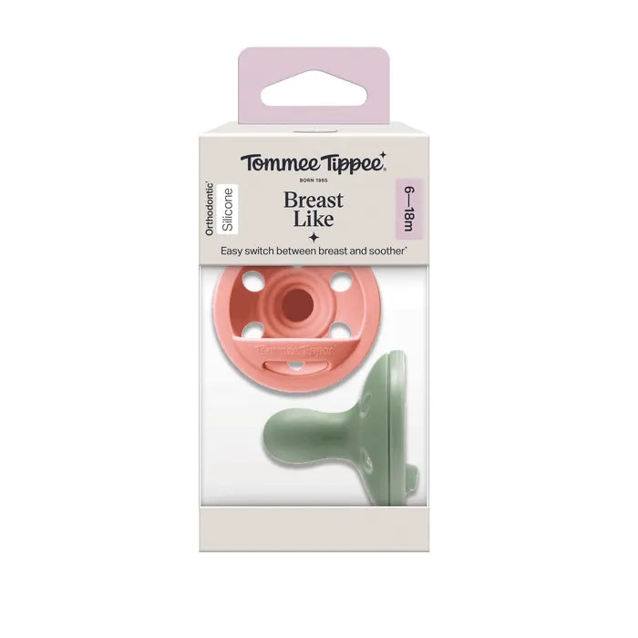 Tommee Tippee Breast Like Soother 2 Pack 6-18m
