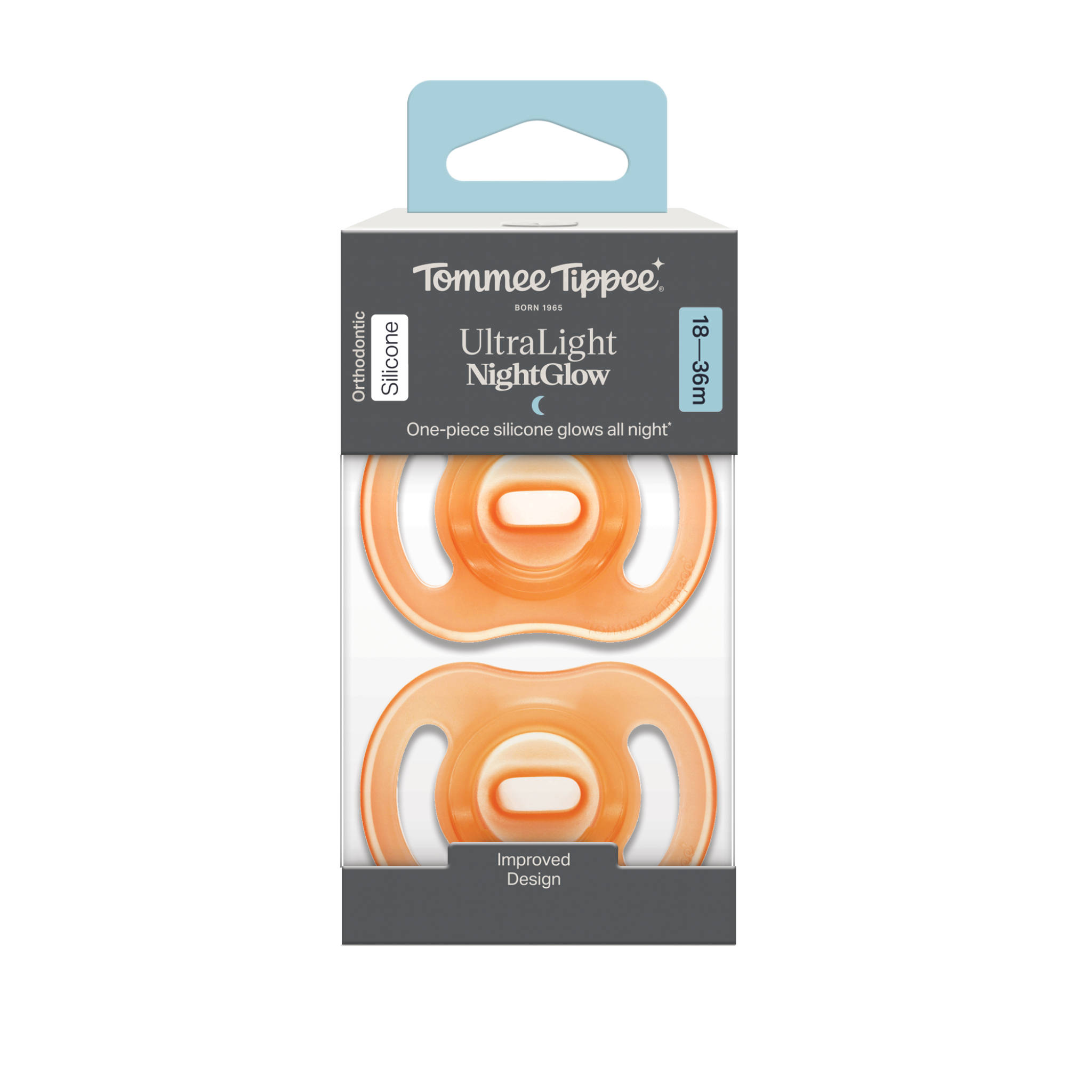 Tommee Tippee Glow Night Soother 2 Pack 18-36m