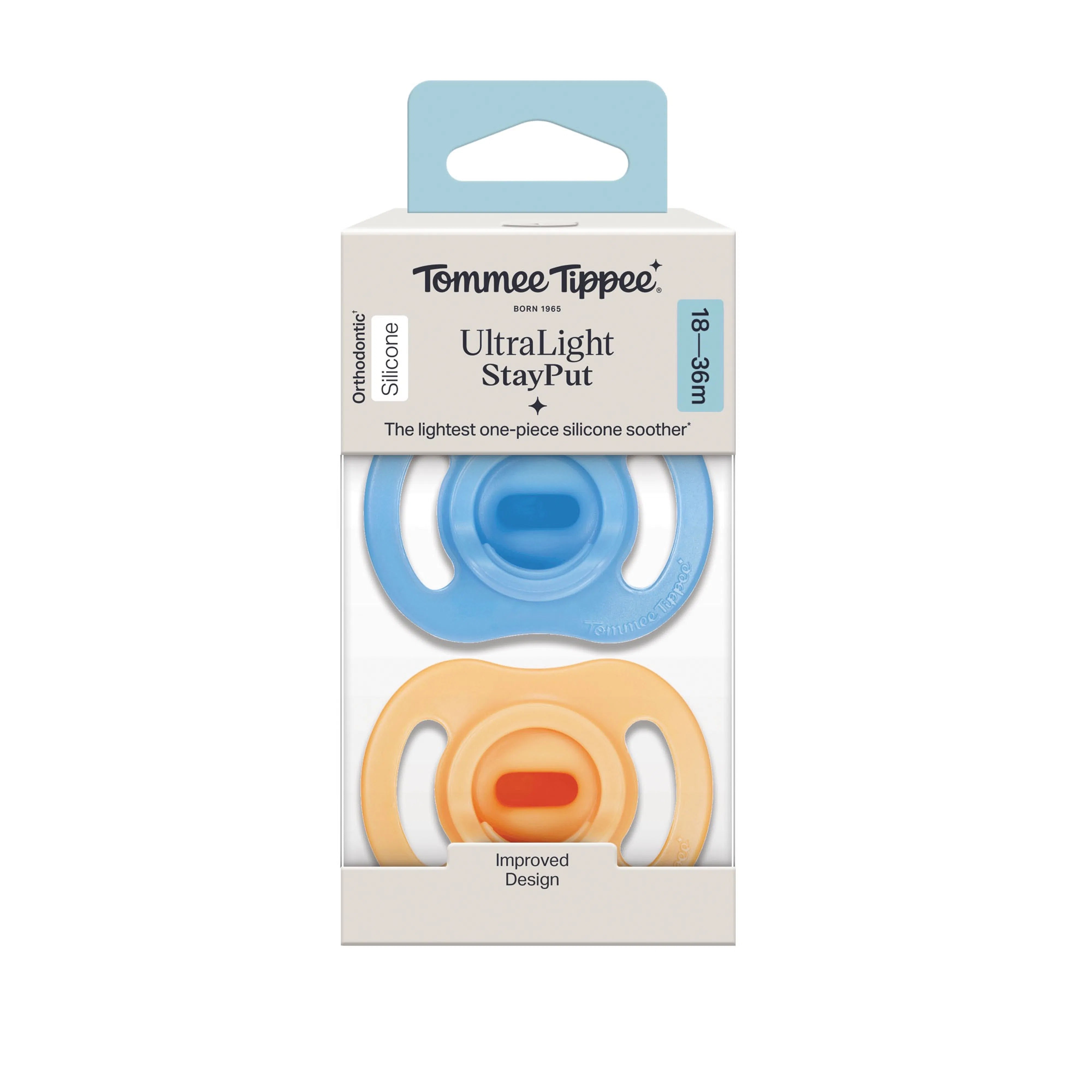 Tommee Tippee Ultra Light Night Soother (2 Pack) 18 to 36 months