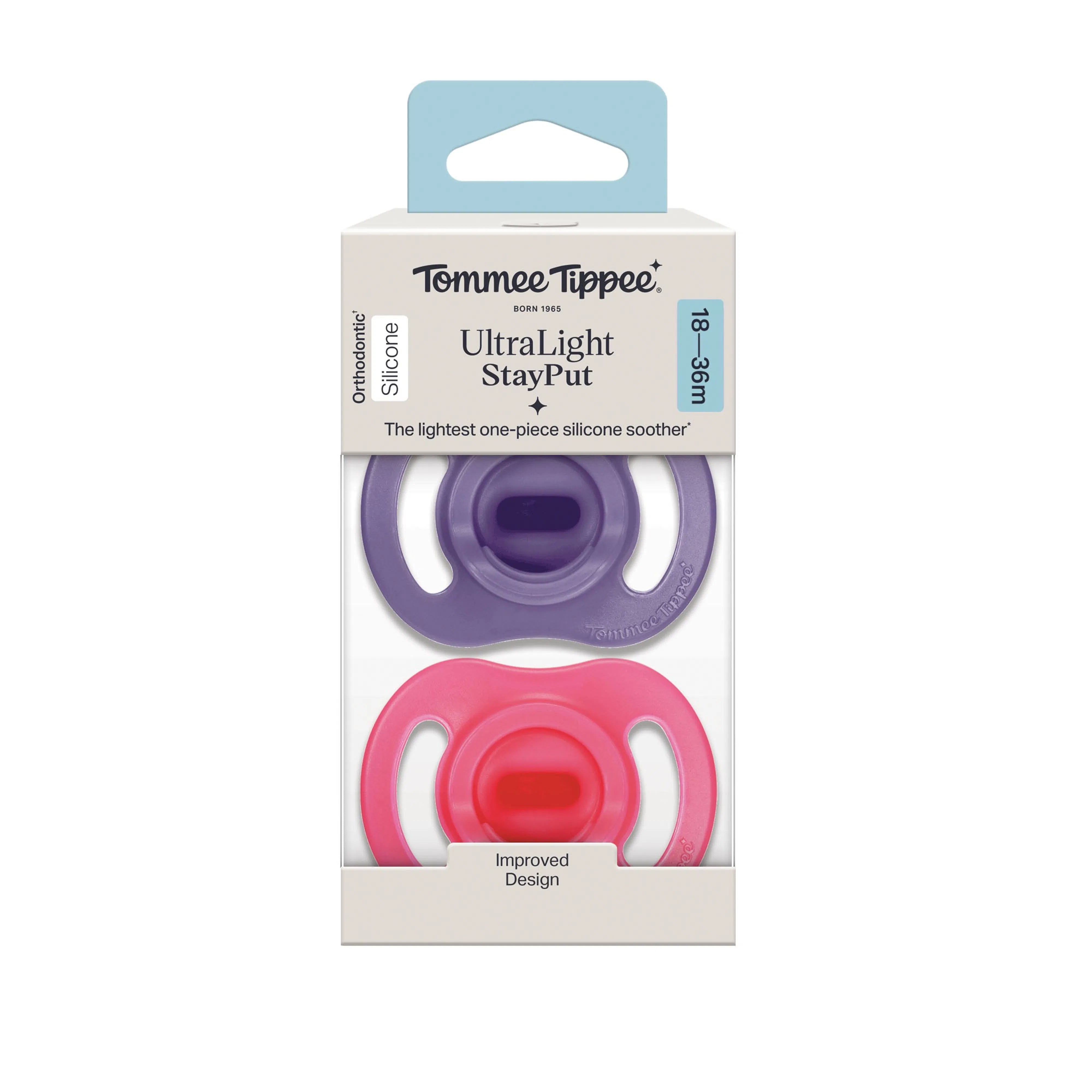 Tommee Tippee Ultra Light Night Soother (2 Pack) 18 to 36 months