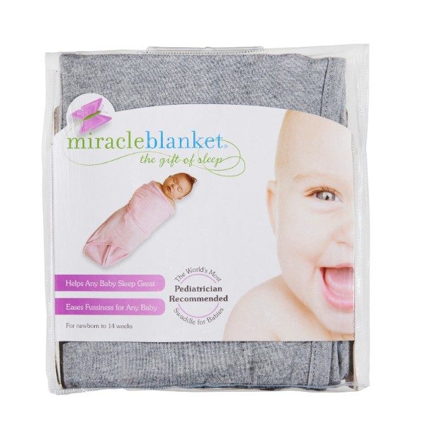 Moonlight Baby Sleep Consultant Melbourne - Miracle Blanket -Grey Heather swaddle - swaddling to contain startle reflex
