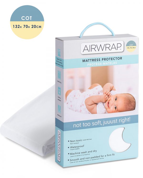 Airwrap Mattress Protector Cot Moonlight Baby Sleep
